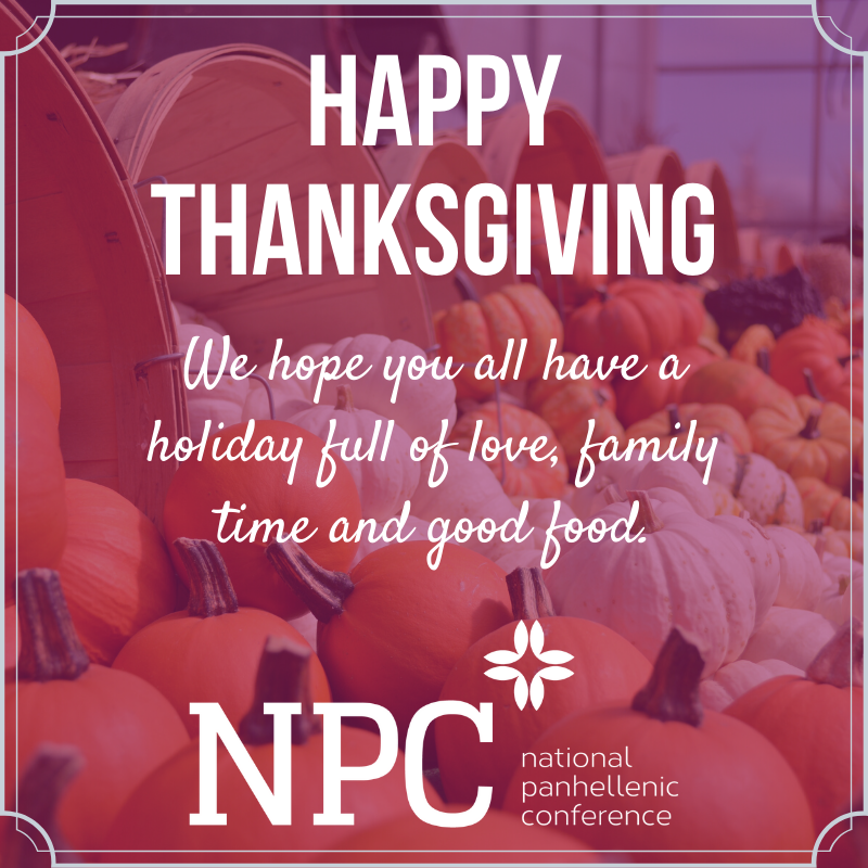 Happy Thanksgiving from us here at NPC!