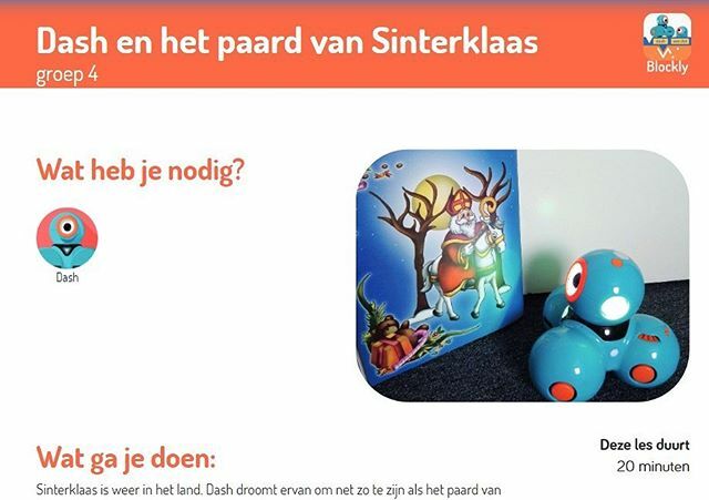 codevaardig's tweet image. Vanaf deze week nieuwe sinterklaaslessen online! #programmeren #dashendot
