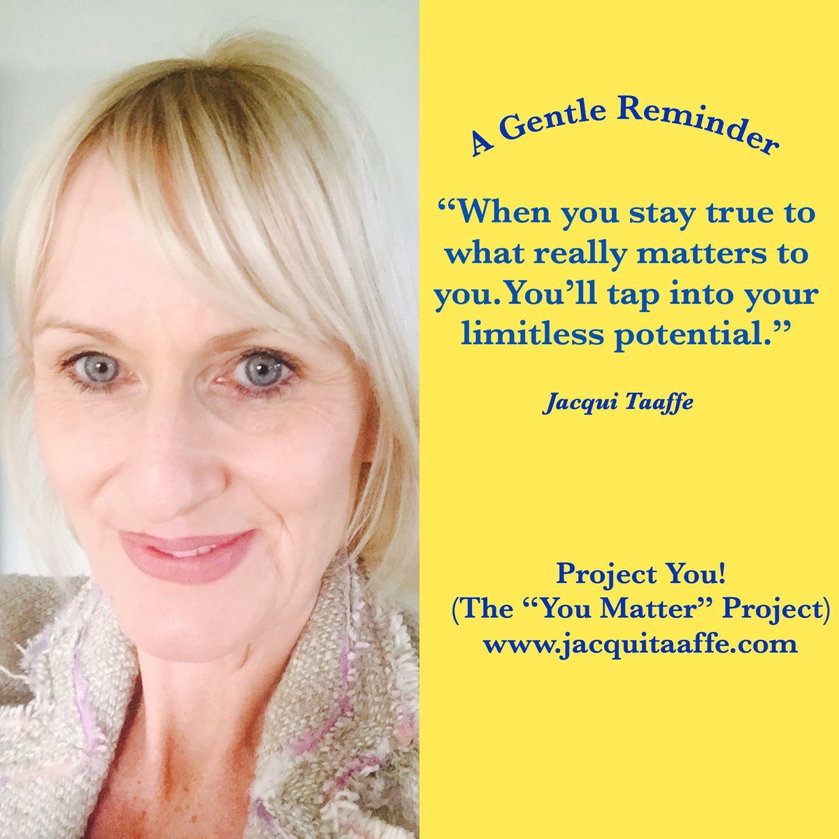taaffe_jacqui's tweet photo. A gentle reminder this Thursday for you because you matter!  #youmatter #youmatterproject #mygentlereminders  #mindset2rise #projectyou #health #stress #pause #resilience #mindsetmatters https://t.co/br6htKyZKJ #LouthChat @irishhealthhour https://t.co/JAtnNSIrFr