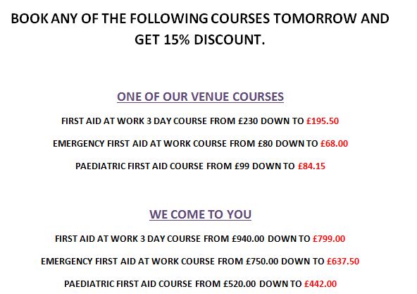 _fltraining's tweet image. BLACK FRIDAY DEALS WITH FREEDOM LEISURE TRAINING!! #BlackFriday #Discounts #FirstAidTraining