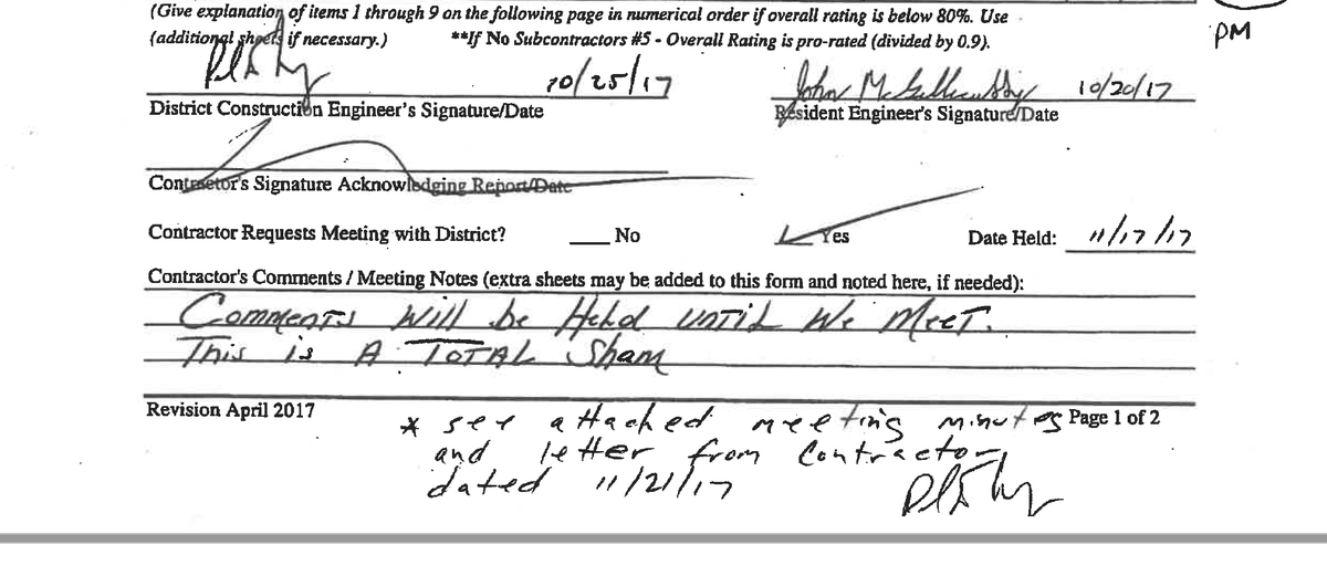 Note the handwritten comment by (presumably) the Newport representative. "Comments will be held until we meet. This is a total sham," and by the MassDoT person "see attached meeting minutes."5/?