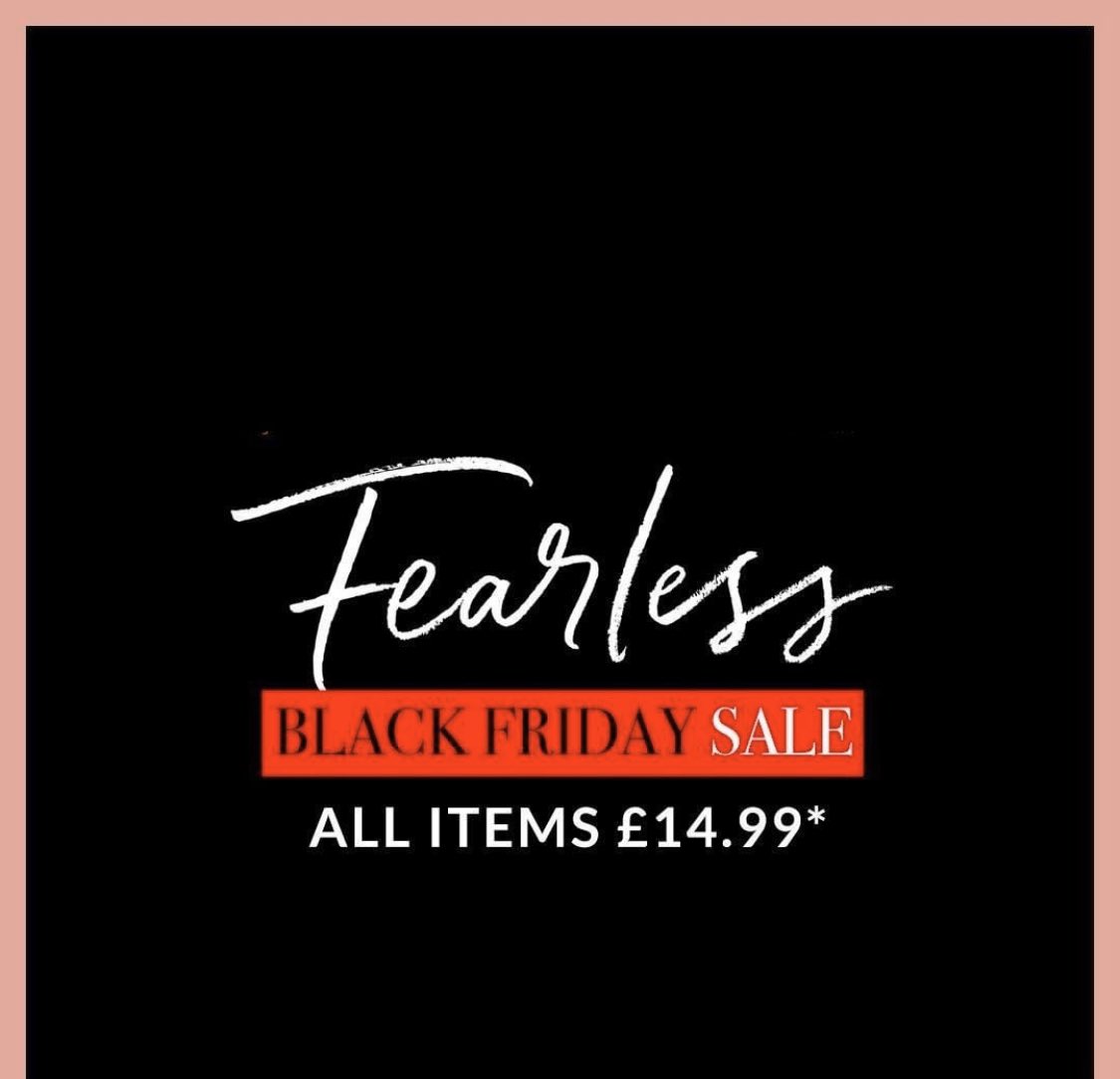 fearlesss_uk's tweet photo. #BlackFriday this is the only Black Friday sale you need everything on the site £14.99 hurry!! https://t.co/ecDBtrF6Ef