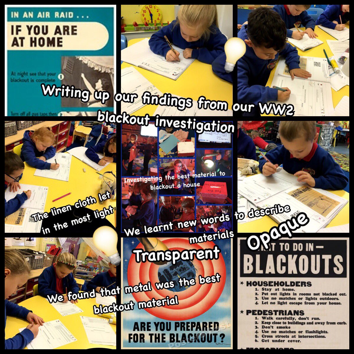 PPS_Seren's tweet photo. Writing up our science investigation findings! π‘ ask us what transparent and opaque mean! @Phip_Primary #phipstem https://t.co/Pd1XHyU7zy