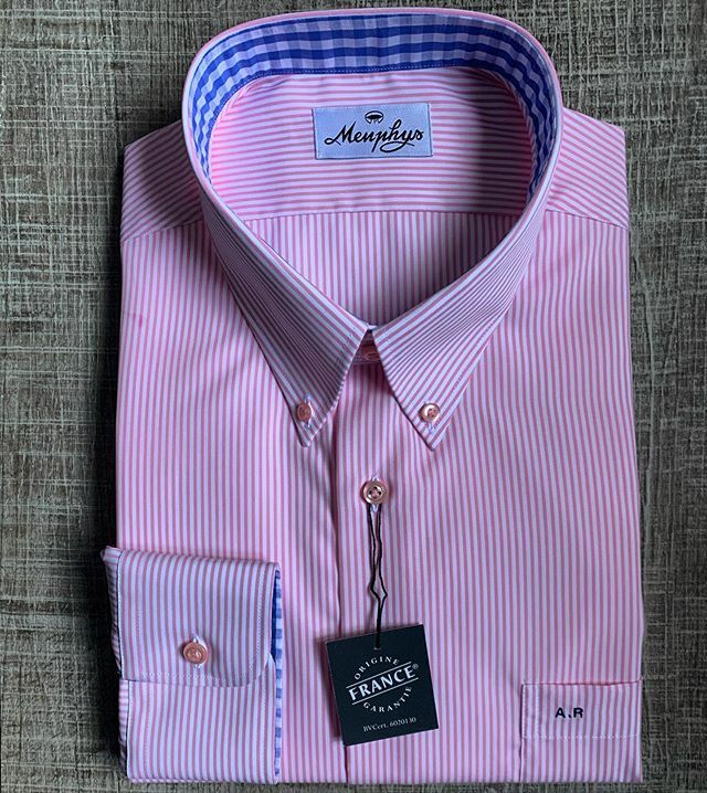 #chemise #surmesure #menphys #homme #coton #popeline #rayures #blanc #rose #poche #broderie #bouton #col #opposition #bleu #madeinfrance #originefrancegarantie #vetements #tenue #tenuedujour #mode #modehomme #dressing #tdj ift.tt/2L3A4BS