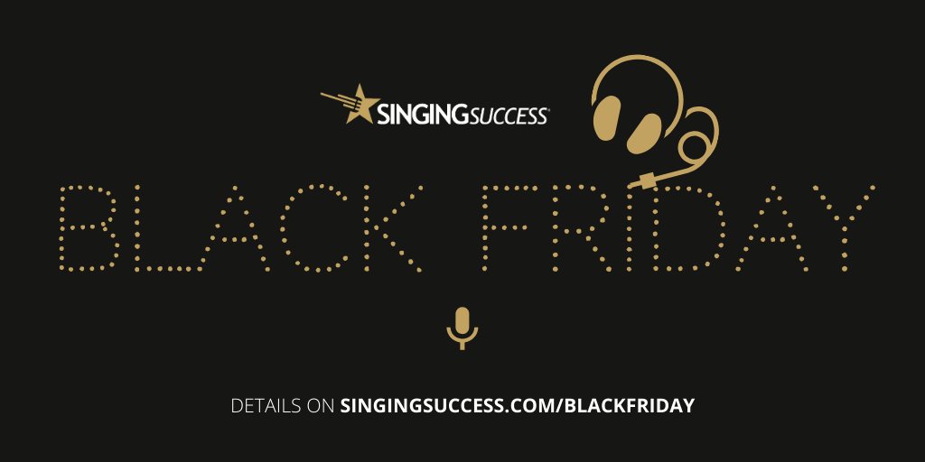 #blackfriday came early! Click the link to see all the deals --> singingsuccess.com/blackfriday/