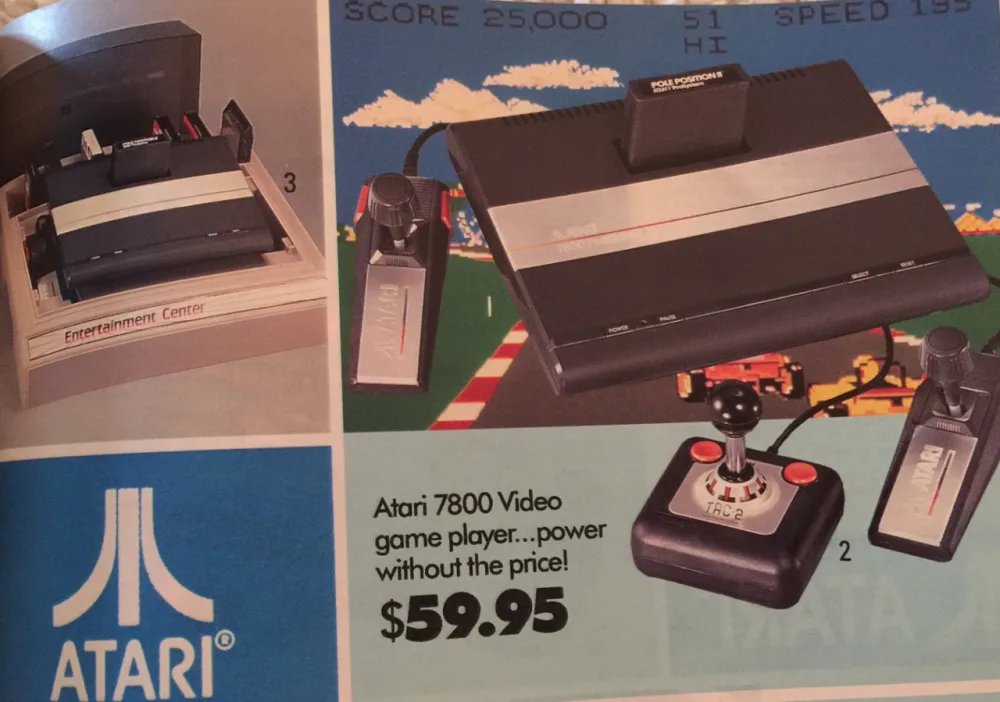 And who could forget the company that started it all  @atari 7800 system for just $60