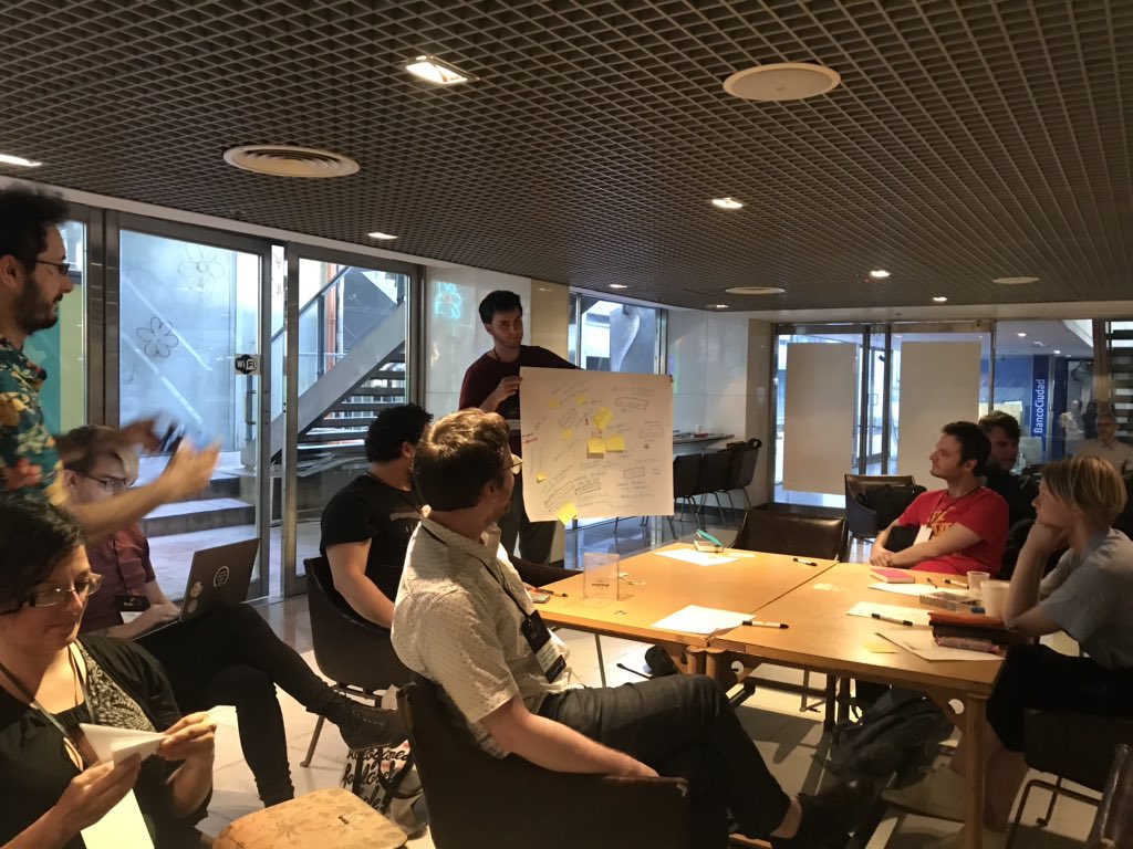 LuOulton's tweet photo. We run an experimental workshop with @MrChad that will set the beginning of a videogame curatorial starter kit at #GAIA19. Lots of ideas and material to work with now! https://t.co/zIAKjqXtyl