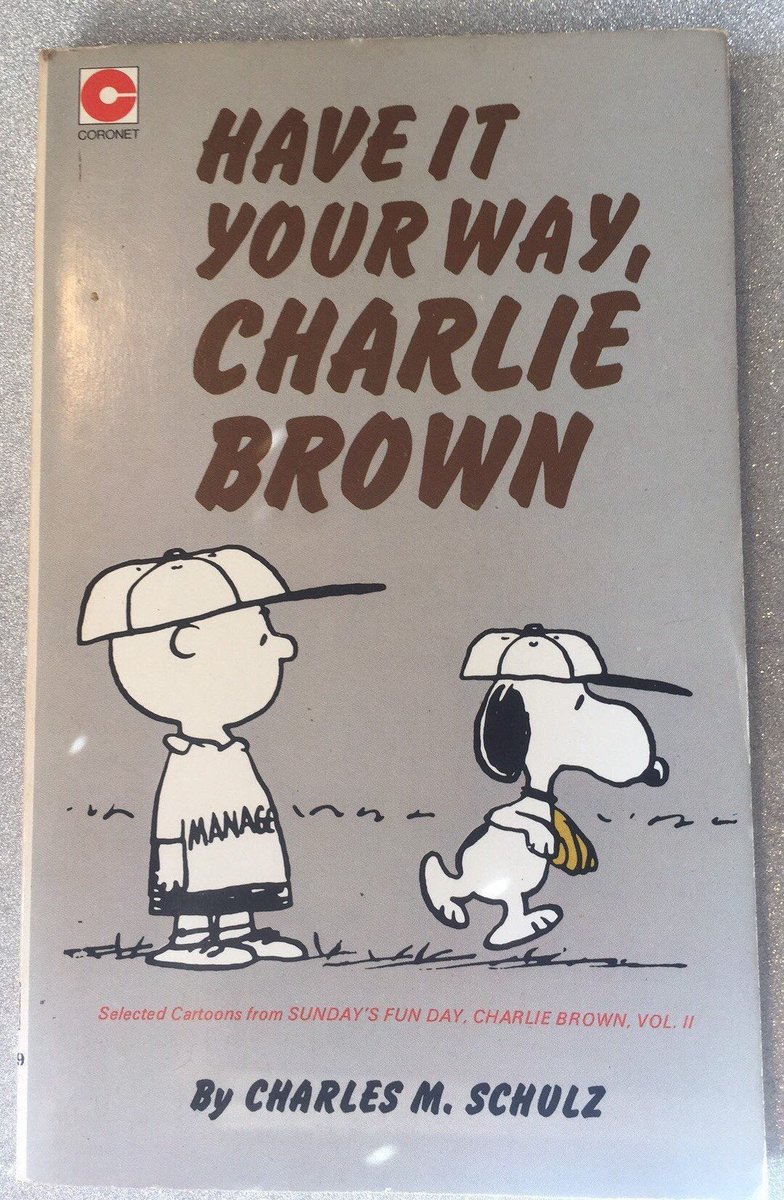 WatsonsVintage's tweet photo. Excited to share this item from my #etsy shop: RARE Vintage 1975 Snoopy Book 'Have It Your Way, Charlie Brown' by Charles M. Schulz - No 29 in the Coronet Series - Paperback https://t.co/PJH4ZBva3e #Vintage #Collectable #From1975 #Snoopy #Book ##GreatGift #StockingFiller #etsy https://t.co/sV94MiaKn8