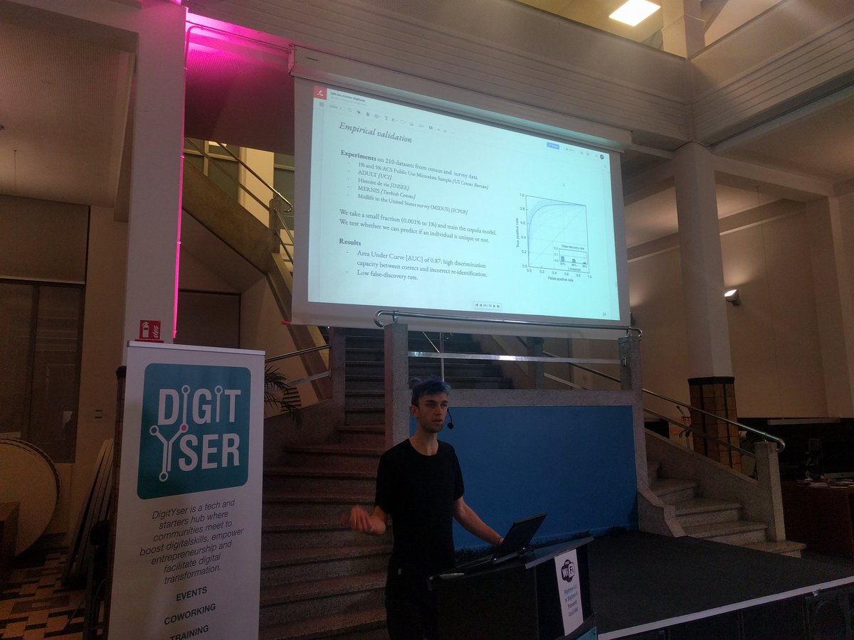 Statistical tools are powerful. A bit too powerful for our privacy comfort actually.... <a href="/cynddl/">Luc Rocher</a>