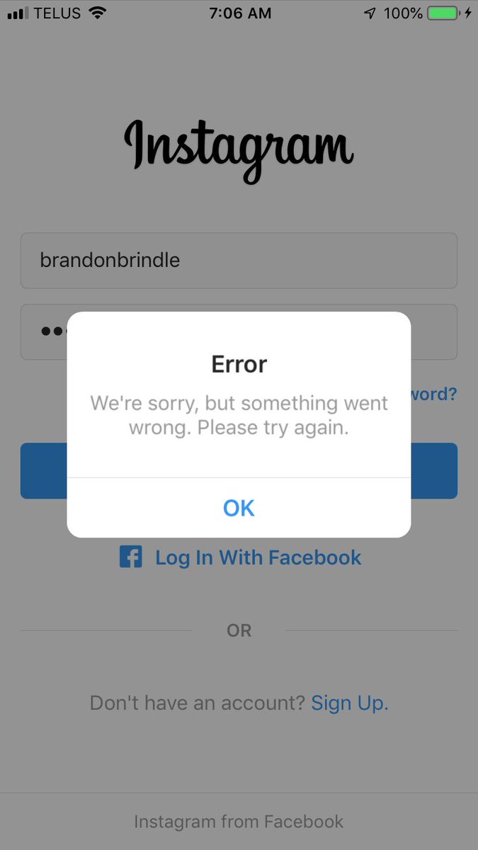 BrandonBrindle1's tweet image. SERIOUSLY, @Instagram, WHAT THE FUCK IS THIS?!?! #FixInstagram #CantLogIn #CantPostPictures #CantViewNewsFeed #InstagramDown