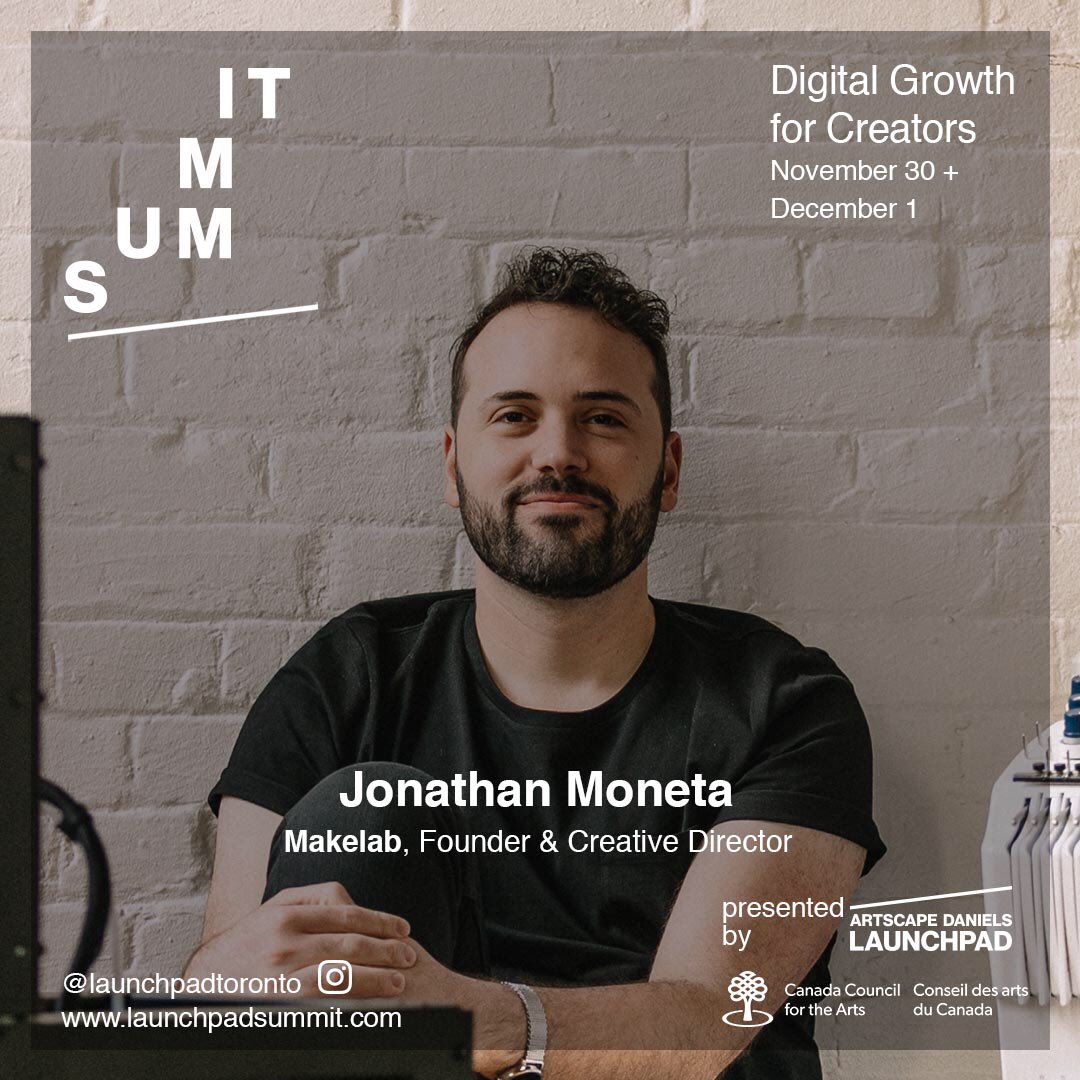 MakeLab’s Founder @jonmoneta will be speaking at #SUMMIT this weekend: an event taking place at @LaunchpadToronto featuring talks, workshops and networking opportunities for Toronto’s creative community. Tickets and can be found at launchpadsummit.com