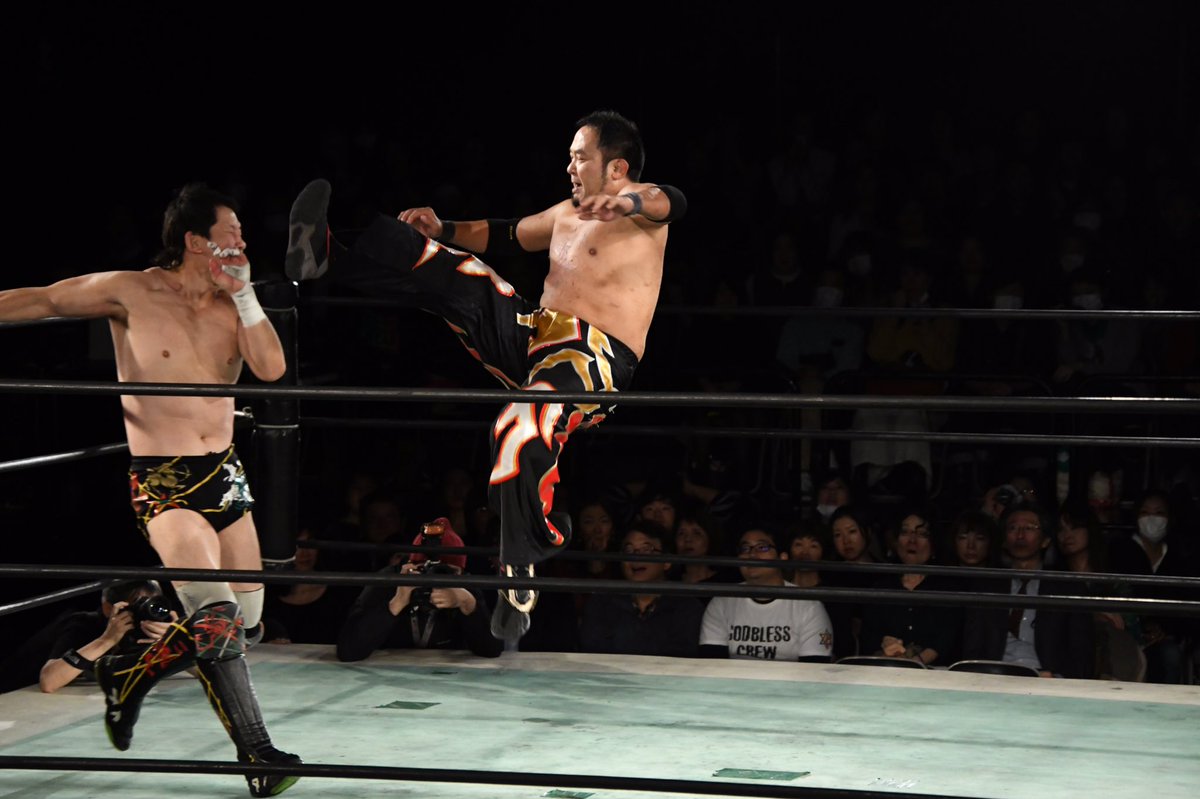 ゆーさん 19 11 27 ハヤトエール 新宿face 第3試合 ザ グレート サスケ 大谷晋二郎 金本浩二 田中将斗vs新崎人生 ディック東郷 日高郁人 佐々木貴 金本選手 Vs 貴選手 貴選手のゼロ戦キック 金本選手のアンクルホールド みちのくプロレス