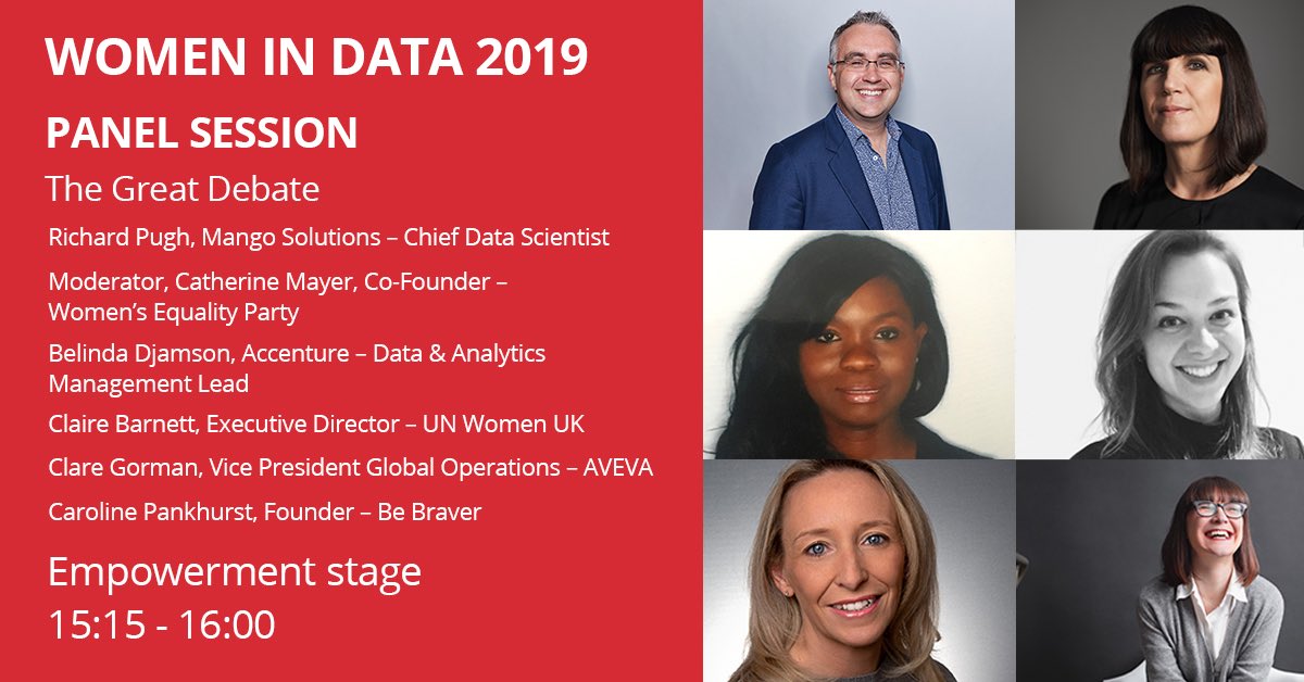Women_In_Data's tweet photo. The Great Debate, Panel session. We are excited to reveal the findings our gender pay gap report. #womenindata #wid2019 #GenderPayGap #data #diversitymatters #Equality https://t.co/BwuKWFiSAS