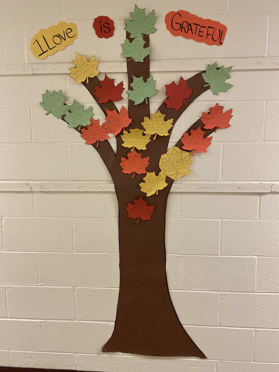 MTSD1Love's tweet photo. 1Love is #grateful! Yesterday, our class created a gratitude tree with leaves telling what we are grateful for. Wishing a Happy Thanksgiving to all!! #jhes https://t.co/53kCAcfz1v