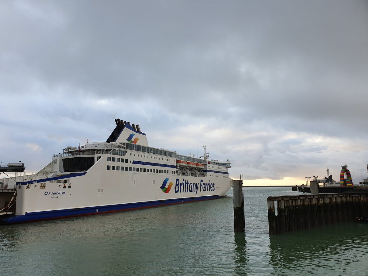 BMaurand's tweet photo. Bienvenue au #CapFinistere nouveau ferry sur la ligne Le Havre - Portsmouth @bferriescorpo @jmrouebferries https://t.co/IQkVfJI6i8