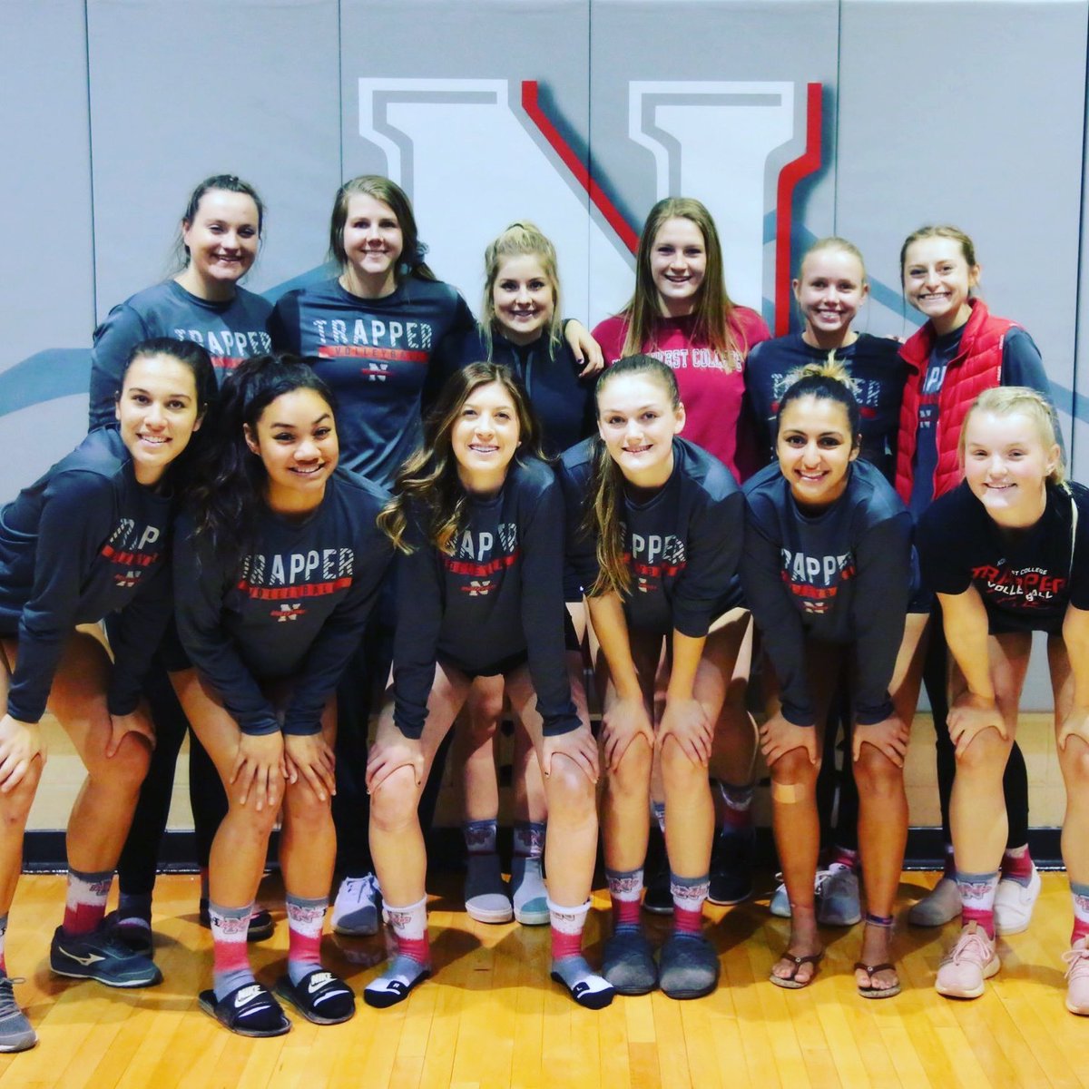NWCTrappersVB's tweet photo. Happy Thanksgiving Trapper Nation from our family to yours! 🏐❤️ https://t.co/CzQHzY6d1r