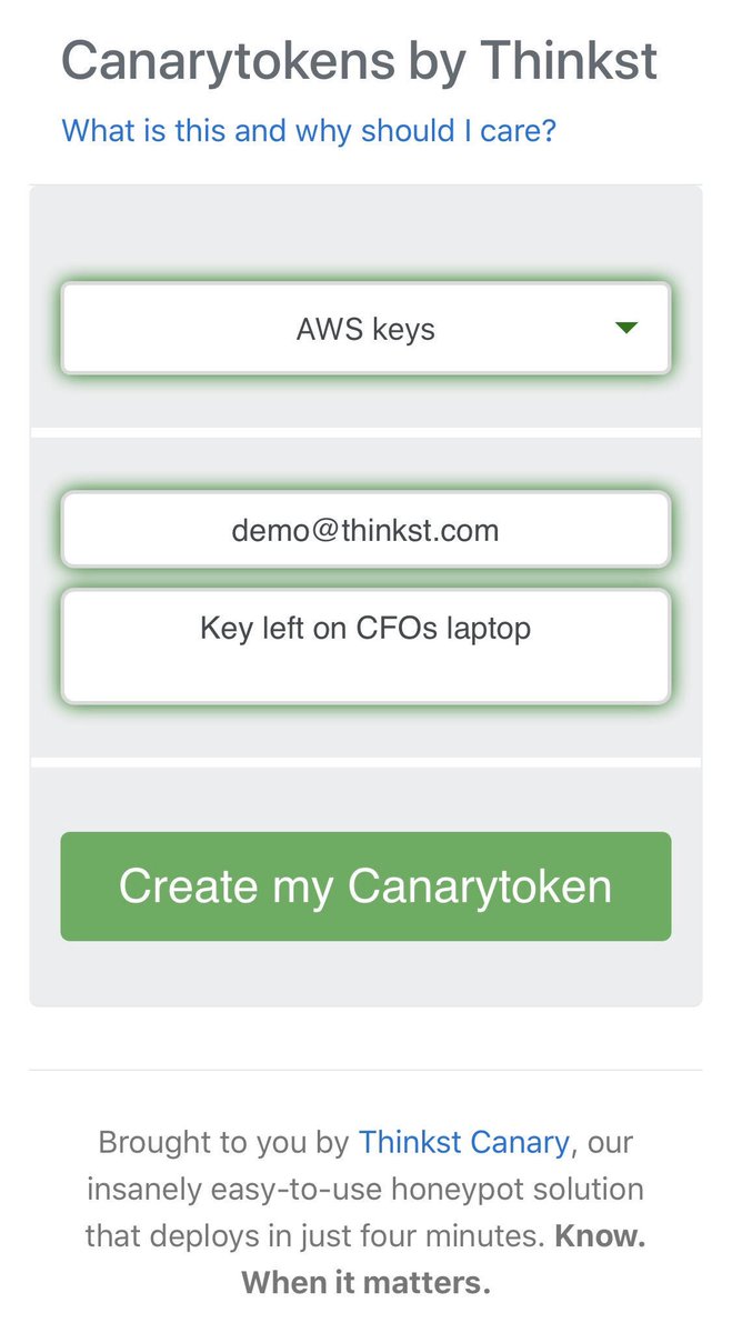 Thinkst Canary tweet media