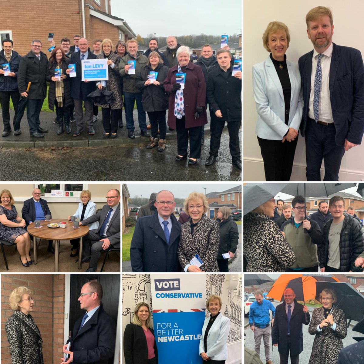 Andrea Leadsom (@andrealeadsom) on Twitter photo Met 3 of our superb <a href="/Conservatives/">Conservatives</a> candidates yโday in the North East: Emily Payne for Newcastle Central; Nick Oliver for Jarrow; & Ian Levy for Blyth Valley. A wet day on the doorsteps but a determination from voters to get Brexit done! <a href="/Emily4Central/">Emily Payne Newcastle Central</a> @Oliver4Jarrow <a href="/NLandTories/">#Northumberland Conservatives</a> Met 3 of our superb <a href="/Conservatives/">Conservatives</a> candidates yโday in the North East: Emily Payne for Newcastle Central; Nick Oliver for Jarrow; & Ian Levy for Blyth Valley. A wet day on the doorsteps but a determination from voters to get Brexit done! <a href="/Emily4Central/">Emily Payne Newcastle Central</a> @Oliver4Jarrow <a href="/NLandTories/">#Northumberland Conservatives</a>
