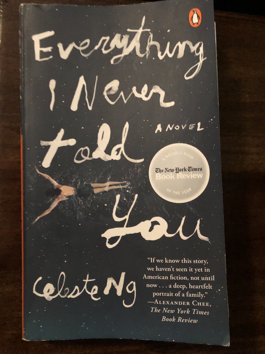 ColbyDCox's tweet photo. Starting a thread of books I finish, just for fun and because I love book covers.

1. Everything I Never Told You by Celeste Ng https://t.co/GUX7YaivTM