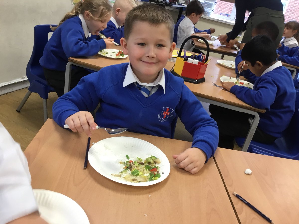 The Year 2 stir fry received a thumbs up 👍 from Captain Blackbeard-Roberts and most of the children! 😁