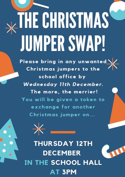 Acomb School Council (@apscouncil) on Twitter photo The Great Christmas Jumper Swap! Every year, 1 in 4 Christmas jumpers are thrown away, APS Council want to change this. More information below! @acombprimary <a href="/FoapAcomb/">Friends of Acomb Primary</a> The Great Christmas Jumper Swap! Every year, 1 in 4 Christmas jumpers are thrown away, APS Council want to change this. More information below! @acombprimary <a href="/FoapAcomb/">Friends of Acomb Primary</a>