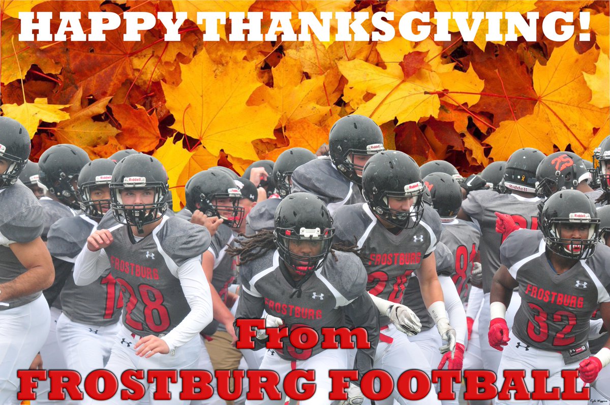 Happy Thanksgiving from Frostburg Football!