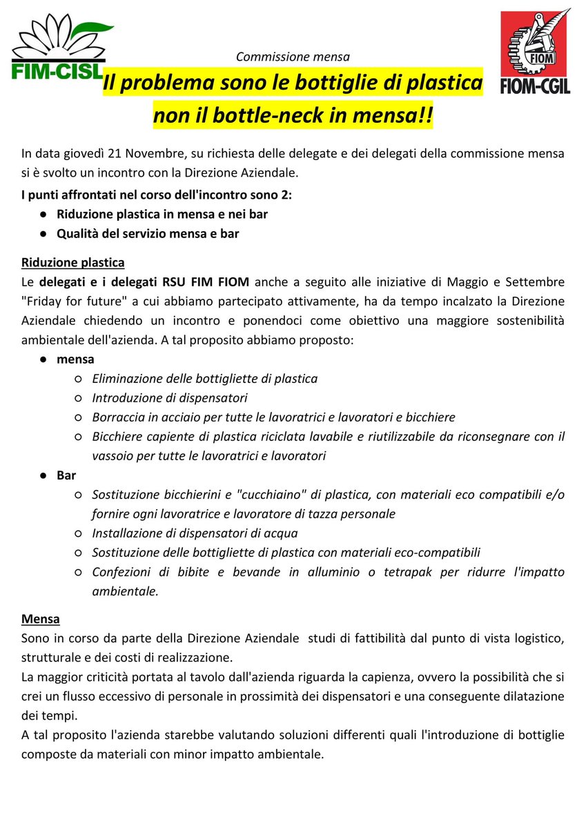 SenzaTroppe's tweet photo. MENSA: comunicato relativo all'incontro con la DA https://t.co/kTtGemfVZA