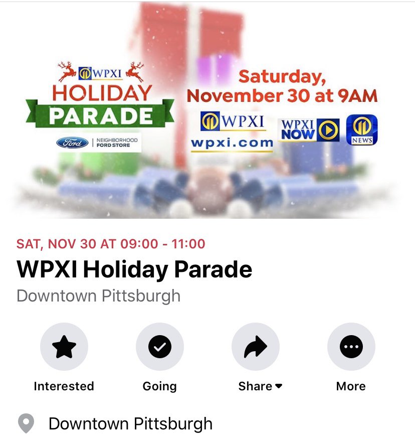 RHolmanII's tweet photo. Happy Thanksgiving!
Neighborhood Ford Store has invited me & my family to be a part of the annual WPXI-TV Holiday Parade on Sat 11/30! Be sure to tune in from 9-11AM and look๐ for the White #Steelers #Ford #F150 in the parade to see the Holman crew! #FHOFHolman #FordHallOfFans https://t.co/o70K2zq7gB