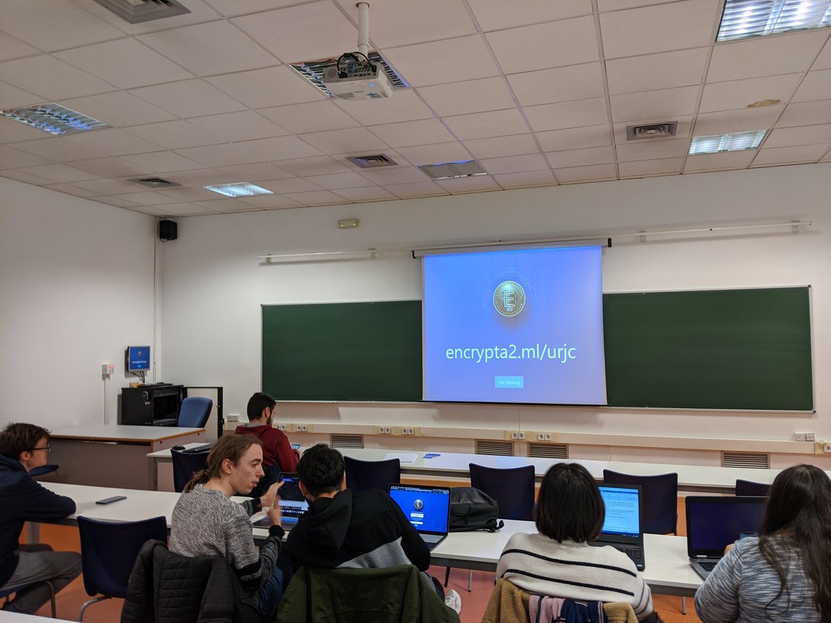 encrypta2's tweet image. ¡Ya estamos en la @URJC!