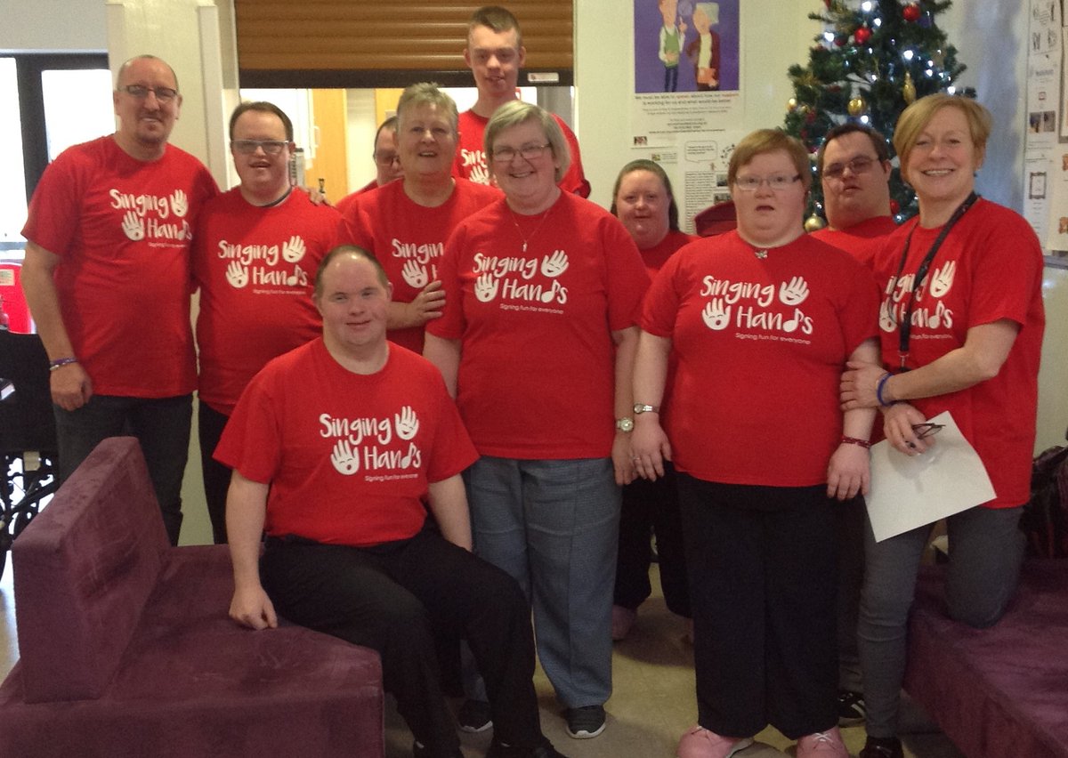 RenHSCP's tweet photo. To celebrate 100 years of Learning Disability Nursing -
Milldaleโs @singinghands presented a Makaton performance to celebrate all the support the nurses do for us. With stalls from @alzscot, Down Syndrome Scotland and many more we had a wonderful day #RNLD100 #LDHealth100 #RNLD https://t.co/6OdnGRQ3Pq