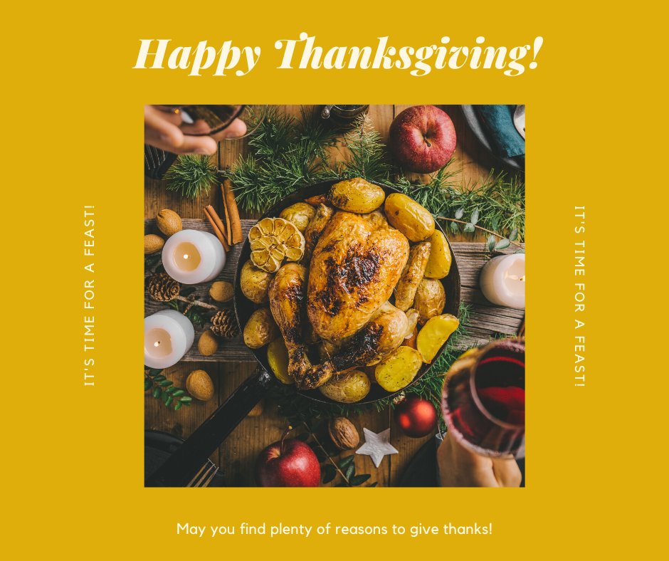 Happy Thanksgiving from our team!🦃🍁We hope everyone has a day full of good food and good company. #HappyThanksgiving #Thanksgiving #Thankful #TurkeyDay
