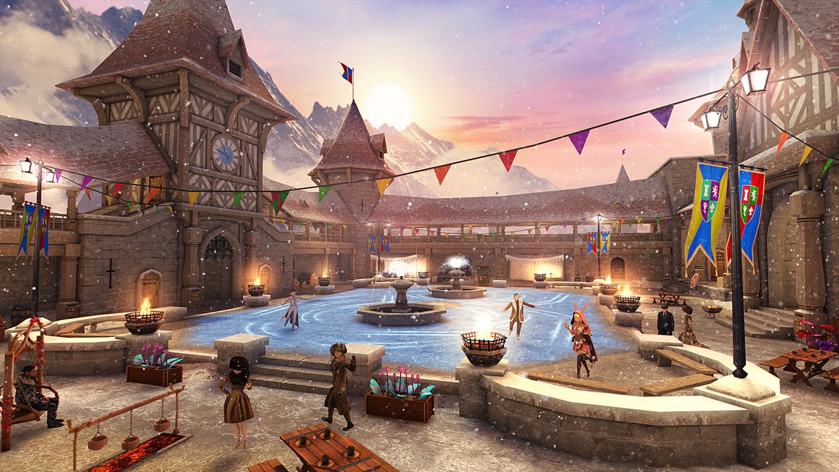 AvakinOfficial's tweet photo. Dreams really do come true in your own fairytale castle courtyard! 

In the centre of Beauvale Castle, this enchanting courtyard boasts a huge ice-skating rink surrounded by the castle’s beautiful snow dusted turrets, towers and walls.

#AvakinLife #PlayAvakin #AVKN https://t.co/qItQP2vc2v