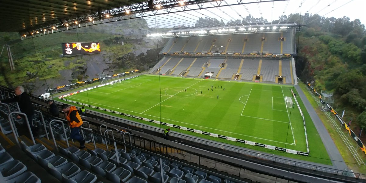 View from my seat at Braga