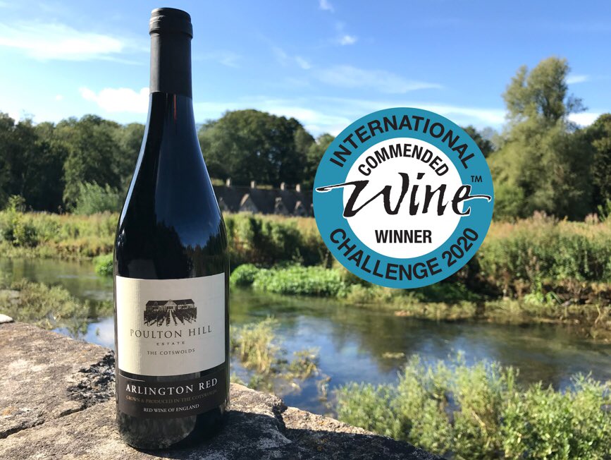 PoultonVineyard's tweet image. We have just received the news that our Arlington Red NV has been Commended @WineChallenge 🎉 
The second award for our second ever red wine 🍷#englishwine #thinklocaldrinklocal #cotswolds