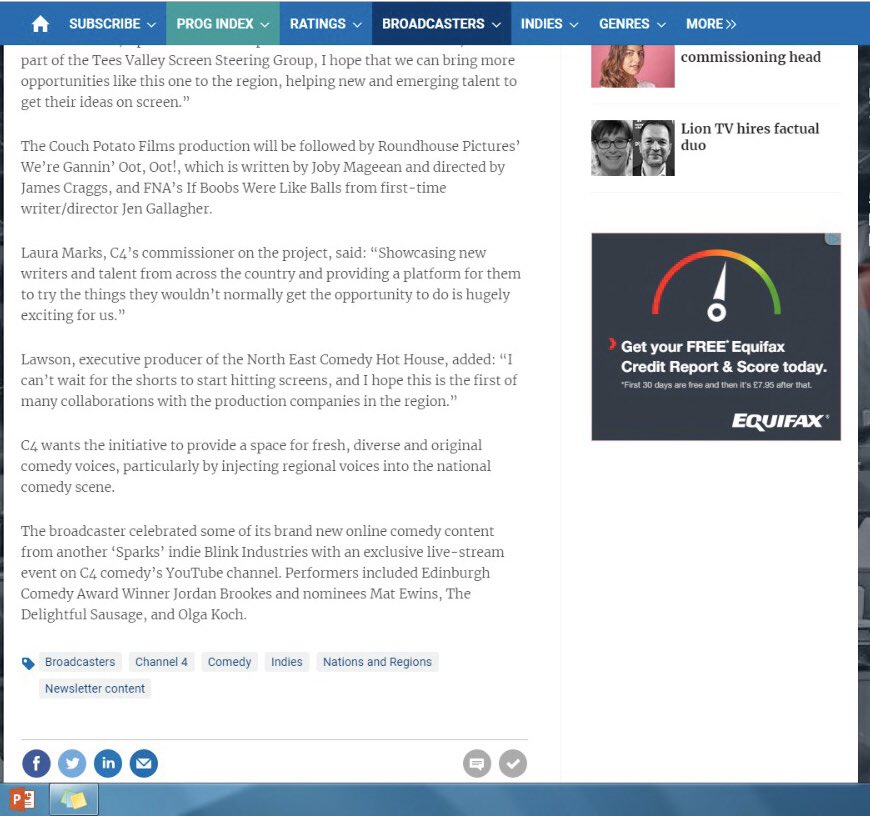 Read all about our first comedy short in <a href="/Broadcastnow/">Broadcastnow</a>, then head to <a href="/Channel4/">Channel 4</a> Facebook page to like and share ‘Too Proud To Split The Bill’ 🙌🏼