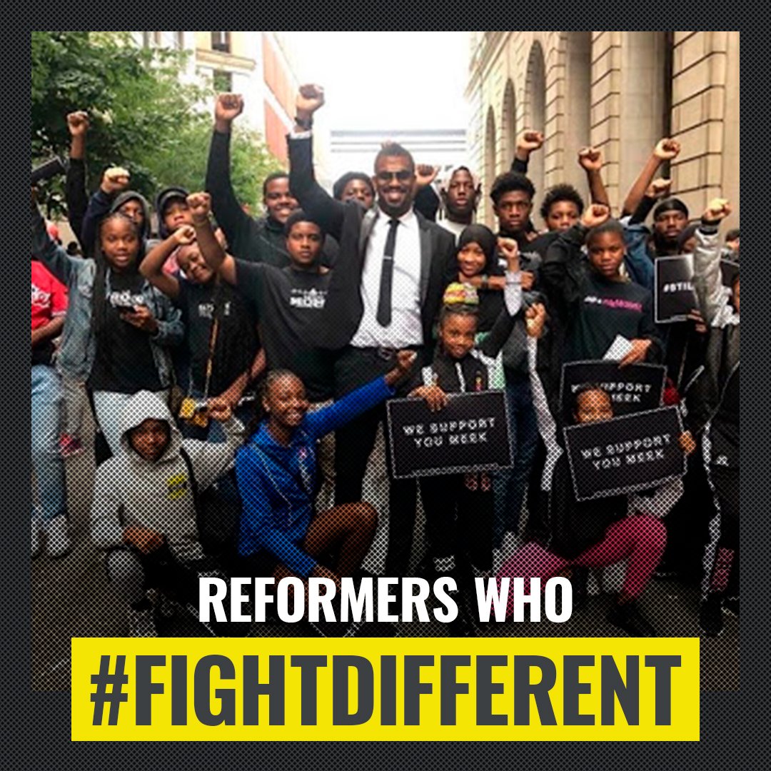 REFORM's tweet photo. REFORMERS who #FightDifferent. Because of you, #FreeMeek became #MeekFree. As long as we stay together, freedom for millions will follow. (3/6) https://t.co/2GZxl1uitu