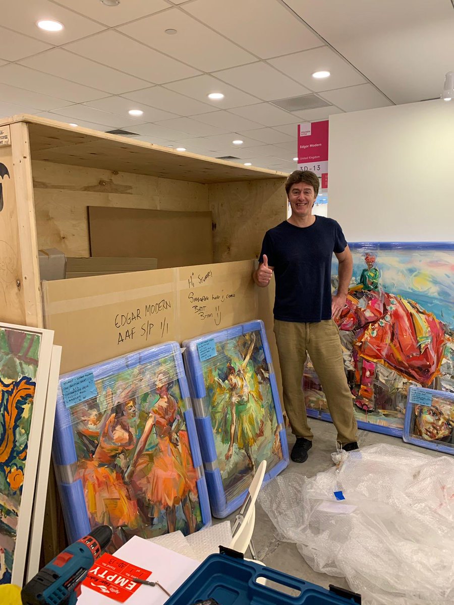 The team at The Affordable Art Fair Singapore 🇸🇬. Next stop Miami art week 🛫