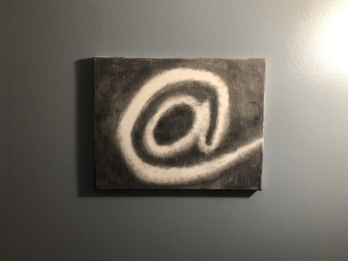 tadfry's tweet photo. #charcoal on #canvas #art. Also used a cotton ball to blend a bit. No eraser... been trying to go without it. https://t.co/Cg26i1ps91