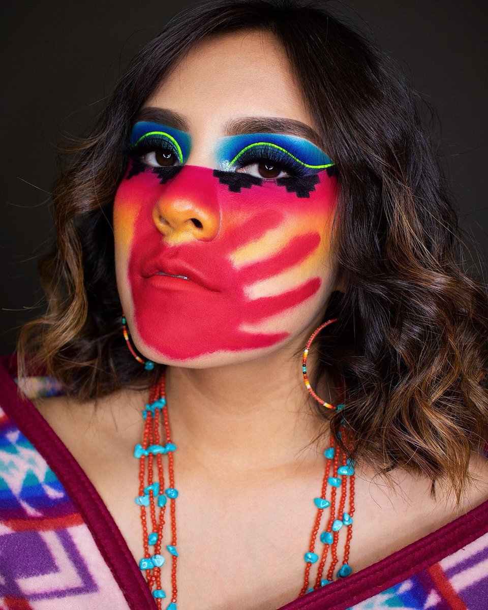 Tiffany (tw:  @tiffffay) • genius makeup artist behind these viral gorgeous looks • Navajo / Diné Asdzáán • I could only aspire to have her blending techniques