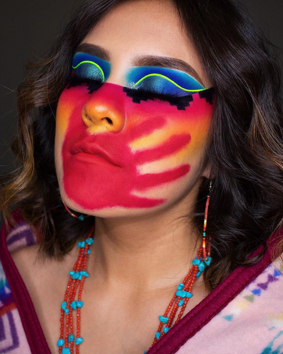 Tiffany (tw:  @tiffffay) • genius makeup artist behind these viral gorgeous looks • Navajo / Diné Asdzáán • I could only aspire to have her blending techniques