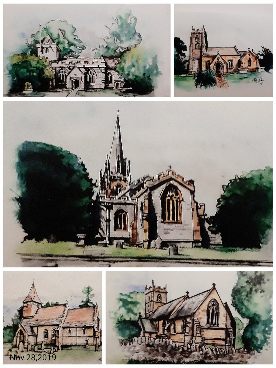 CobbinSteve1's tweet photo. New #cobbart #watercolour #greetingcards 
Somerset churches.Five of the local lovelies, A6 with ivory or white envelopes in cellophane wrappers.
£2.50 ea or £11 for set of 5
#Somerset #Churches #art #cards #watercolours
@SomersetCool @lovesomersetuk @somersethour @CastleCaryTown https://t.co/1e9jPMdzMZ
