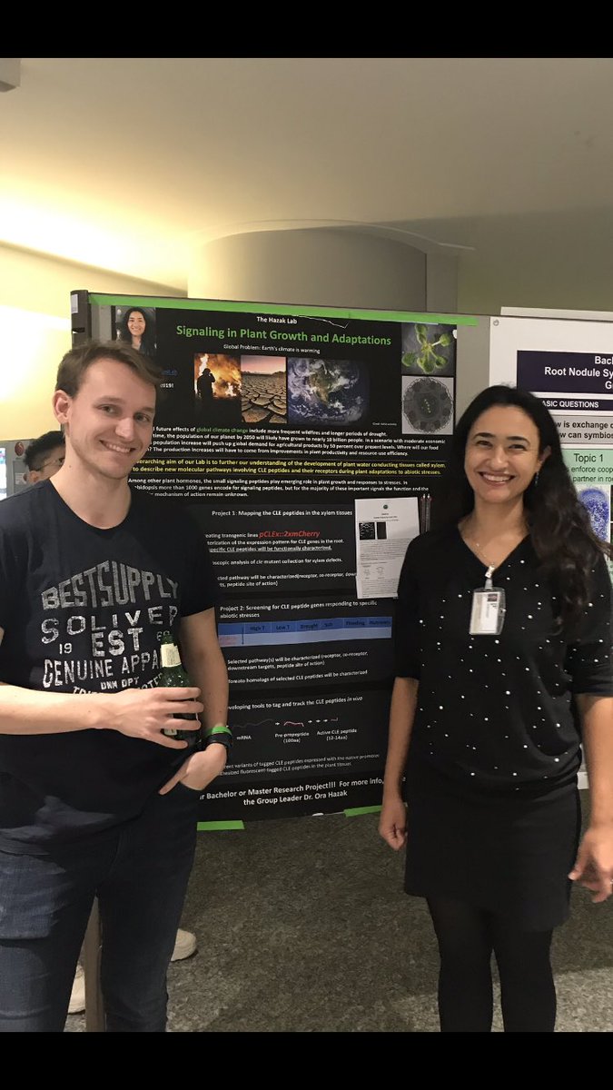 IHazak's tweet image. We welcome Bachelor students for a Research Project to join our lab @unifrBiology with @SalvesCornelis!!! Xylem, signaling peptides, adaptations #CoolPlantScience 🌱🔬