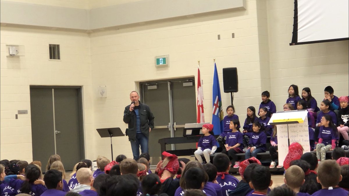 A fantastic ceremony this morning thanking the many contributors and supporters for our incredible playground <a href="/yyCBEdu/">Calgary Board of Education</a> <a href="/Joe_Magliocca/">Joe Magliocca</a> <a href="/playandpark/">Play & Park</a>