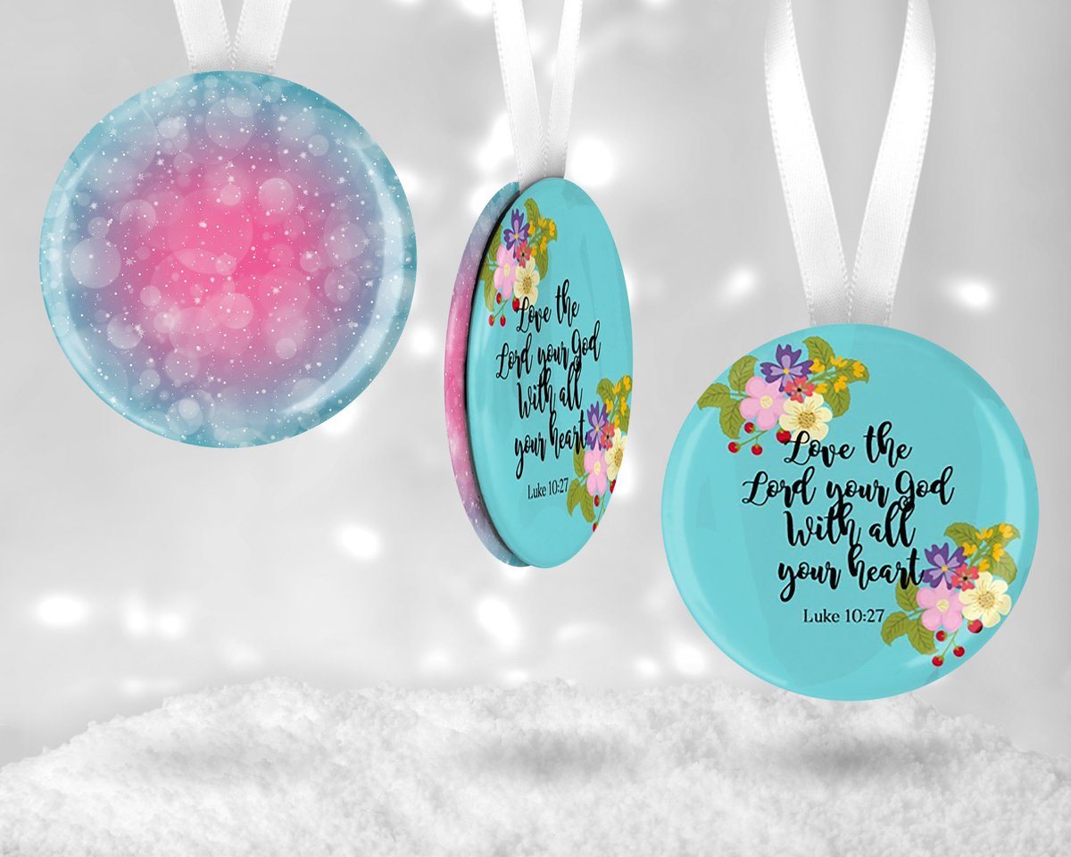 Bible Quote Ornaments - Inspirational Decor - ScriptureQuotes - Christmas Decor - Christ etsy.com/MsFriedasClass… #blackfridaysale #stockingstuffers #cybermondaysale #handcraftedbusiness #handmadechristmas #xmassale #christmasornaments #personalizedgifts