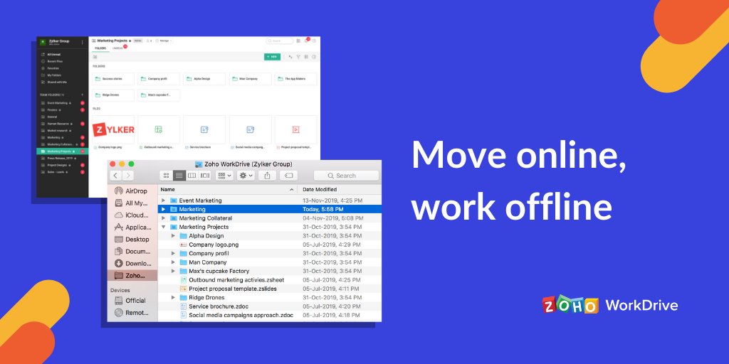 ZohoWorkDrive's tweet photo. Switch between desktop and cloud easily with WorkDrive Sync for Desktop.
#workoffine #desktopsync #zoho
https://t.co/ZGsc4nlonI https://t.co/xSPEggGFcM