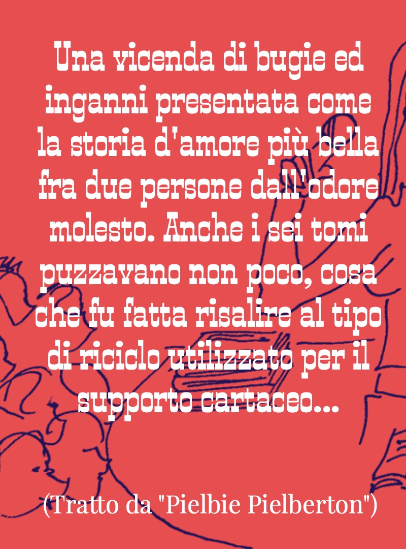 novelleorchidea's tweet image. End of the #story?

(Tratto da "Pielbie Pielberton")

@CasaLettori @CasaScrittori #ebook #erotic #selfpublishing #selfpub #selfpublish #indie #indiepromo #indieauthor