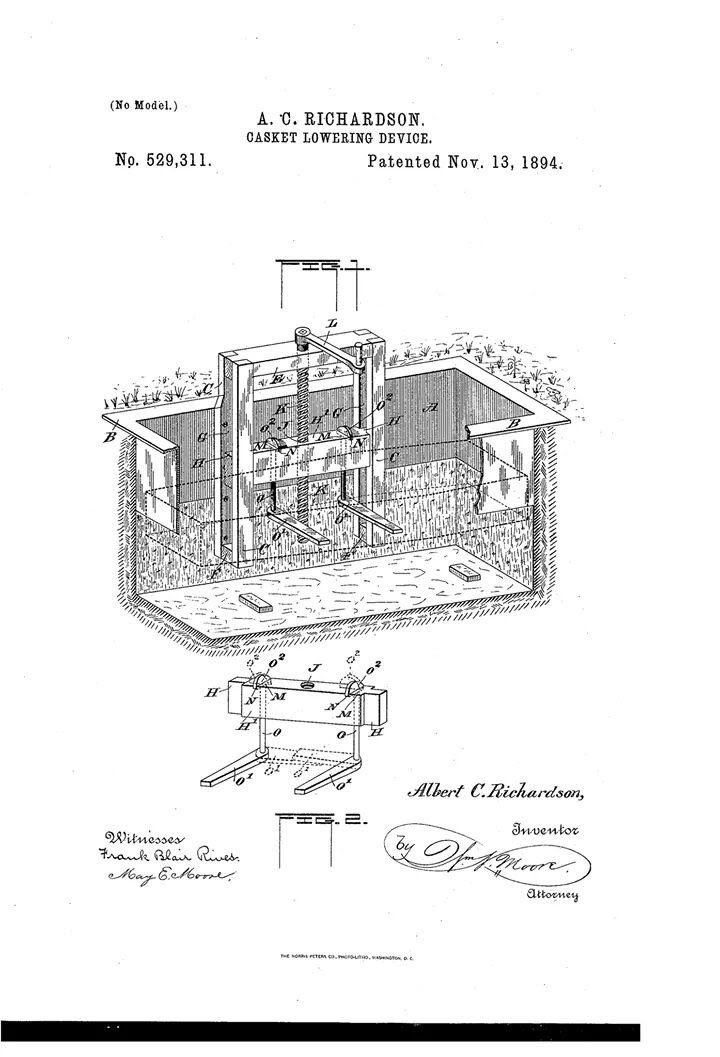 Albert Richardson invented the butter churn as well as the device that lowers caskets into the ground.  #blackinventors  #TheMoreYouKnow