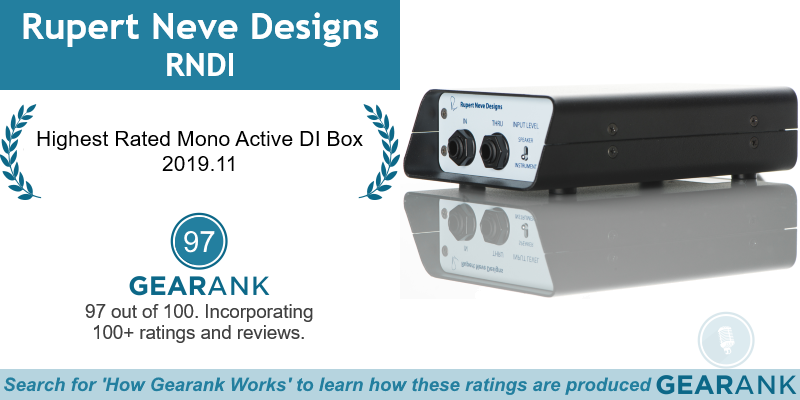 GearankMI's tweet photo. The Rupert Neve Designs (@Rupert_Neve) RNDI is the Highest Rated Mono Active DI Box:
https://t.co/3q6NEuVgTe

#RupertNeveDesigns #RupertNeve #DIBox #DIBoxes #ReampBox #DirectBox #MusicGear https://t.co/i4FvJMDIoL