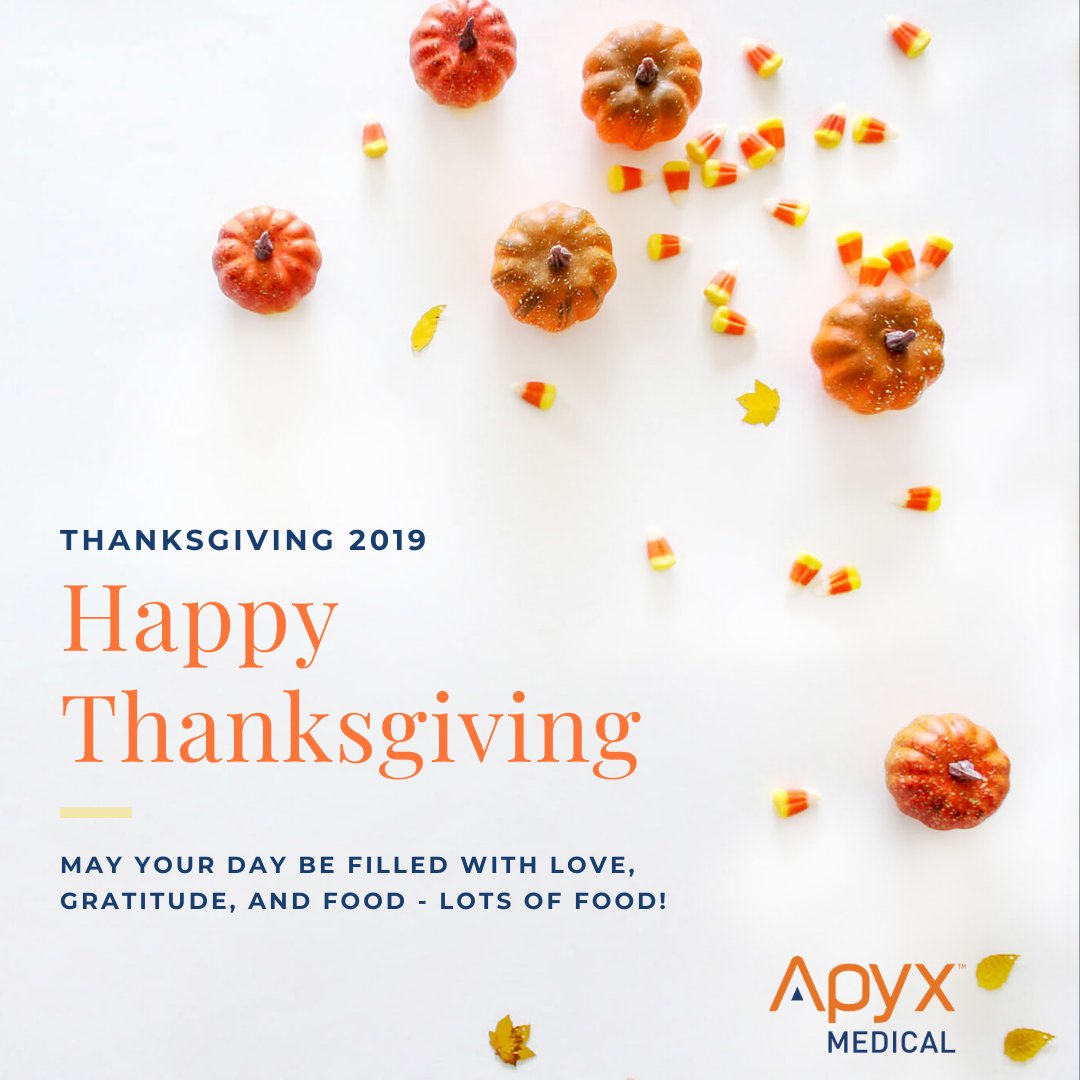 Happy Thanksgiving 🦃
From the Apyx Family

#Thanksgiving #ApyxMedical