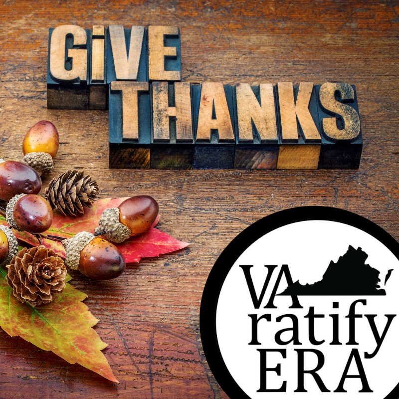 VoteEqualityUS's tweet photo. We’re giving thanks for YOU ALL!
YOU made Virginia’s ratification happen with:
➡️ 5,000 GOTV phone calls
➡️ 50,000 GOTV postcards
➡️ 100,000 GOTV texts
➡️ 475,000+ GOTV social media ad views
➡️ 14,000 miles & over 40,000 Virginians engaged w/the #iScream4Equality tour https://t.co/D8iRb8wvTP